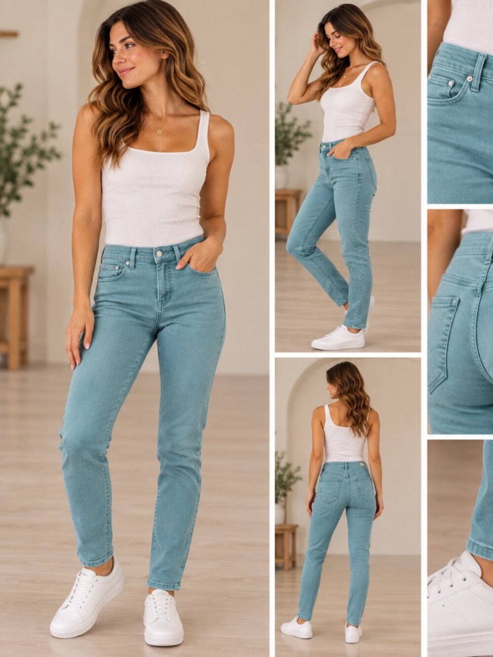 Red Engine Teal Cayenne Denim Jeans Sz 27